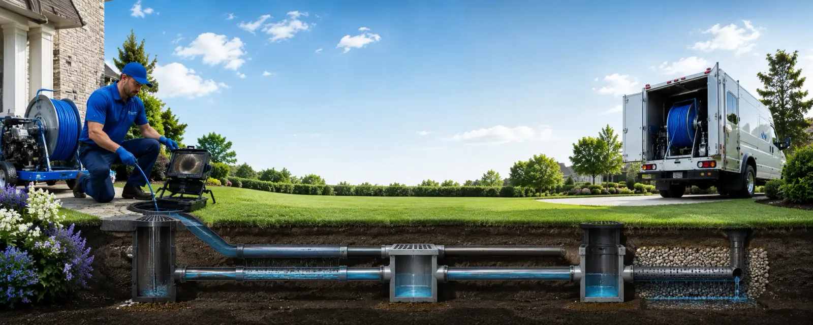 Outdoor drain cleaning information for Stowell, TX